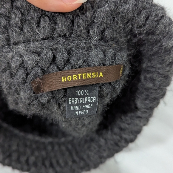 Hortensia hat from baby alpaca